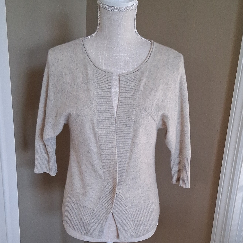 Club Monaco 100% Cashmere One Button Elegant Cardigan